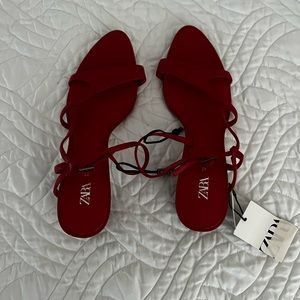 Red Zara shoes
